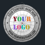 Custom Logo and Text Your Business Dart Board<br><div class="desc">Custom Colours and Fonts - Design Your Own Dartboards with Simple Personalised Your Company Logo and Name Website or Custom Text Professional Design Promotional Business Dart Board / Gift - Add Your Logo - Image or Photo - QR Code / Name - Company / Website or Phone , E-mail /...</div>