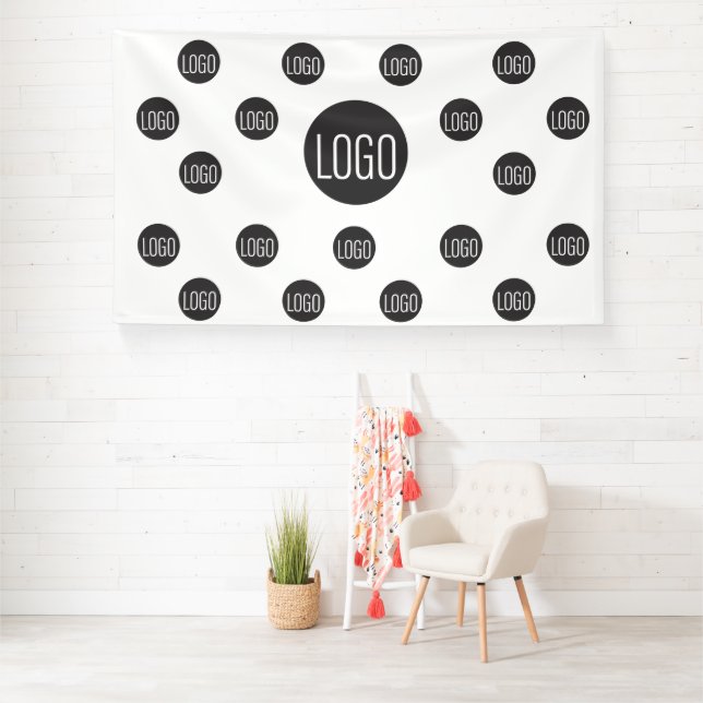 Custom Logo backdrop Company step and repeat Banner (Insitu)