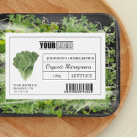 Custom Logo & Barcode Lettuce Microgreens