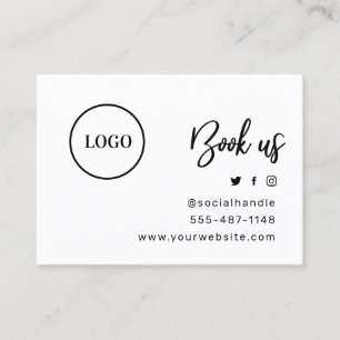 Custom Logo Black And White Waxing Aftercare Card