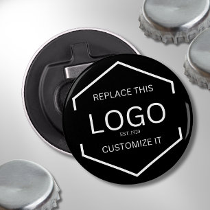 Custom Logo Black Background Business Promotional Bottle Opener