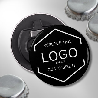 Custom Logo Black Background Business Promotional Bottle Opener