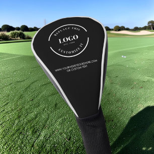 Custom Logo Black Corporate Business Golf Club Hea Head Cover