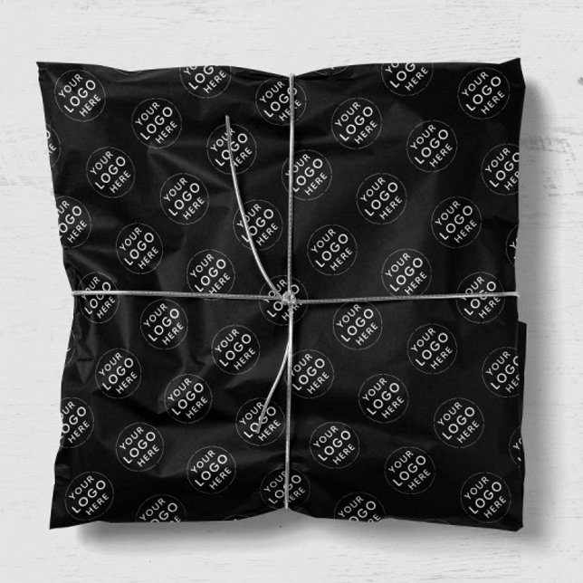 Custom logo black tissue paper business packaging (Creator Uploaded)