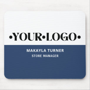 Custom Logo Blue Mouse Pad