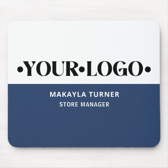 Custom Logo Blue Mouse Pad (Front)