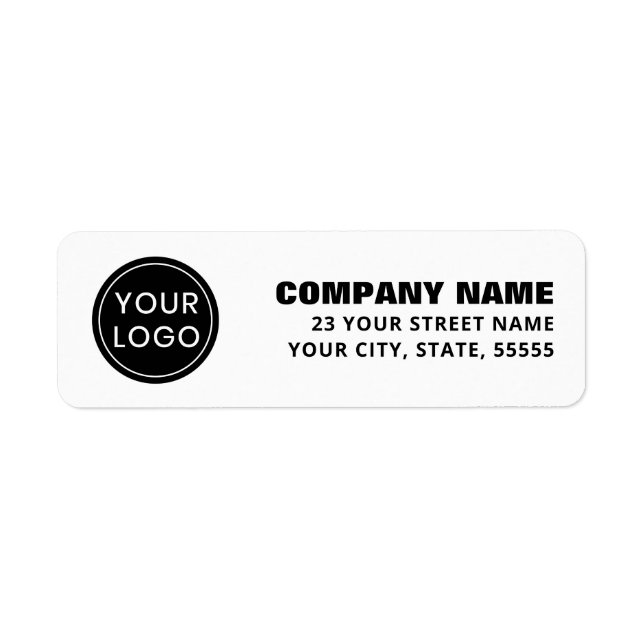 Custom logo bold business name return address (Front)