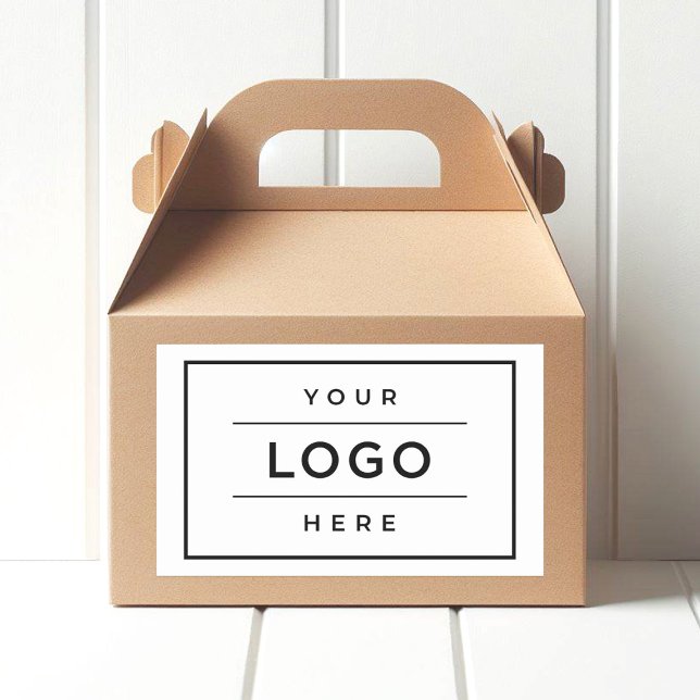 Custom Logo Branded Business Promo Rectangular Sticker (Creator Uploaded)