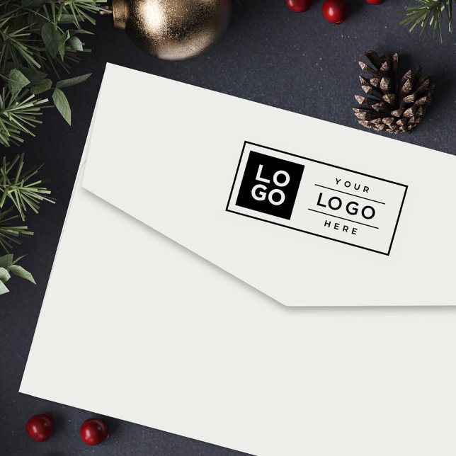 Custom Logo Branded Business Rectangular Self-inking Stamp (Creator Uploaded)