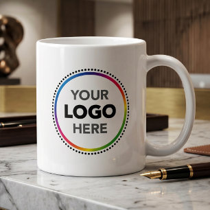 Custom Logo Branded Coffee Mug   Business Merch