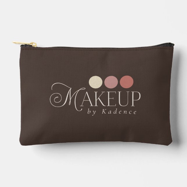 Custom Logo Branded Makeup Artist Cosmetic Bag (Front)