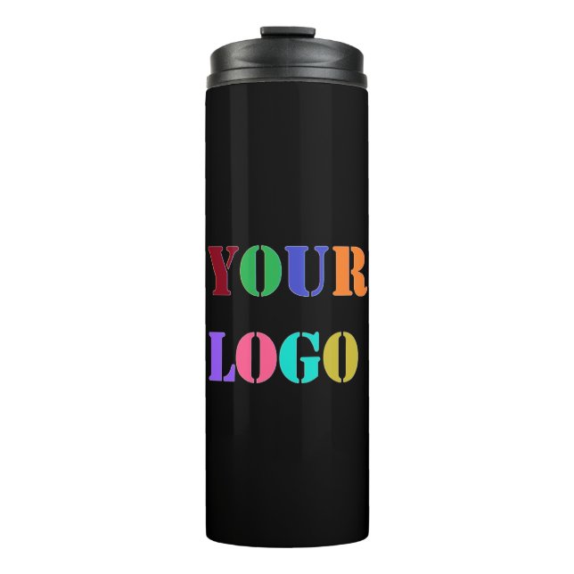 Custom Logo Branded Thermal Tumbler Example (Front)