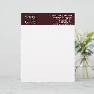 Custom Logo Business Address Personalised Colours Letterhead