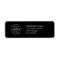 Custom Logo | Business Black Return Address