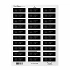 Custom Logo | Business Black Return Address