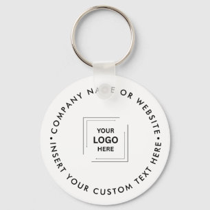 Custom Logo Business Branded Key Tag Ring