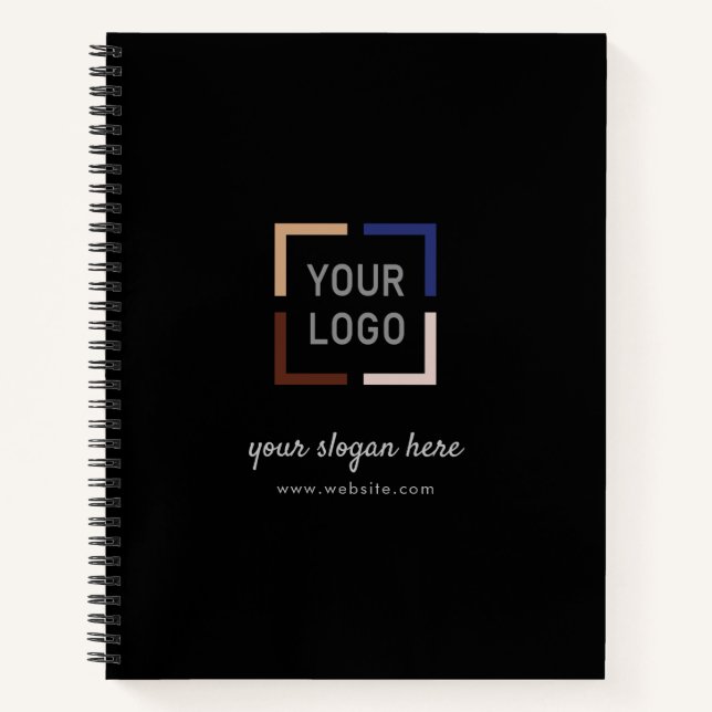 Custom Logo business branded Notebook (Front)
