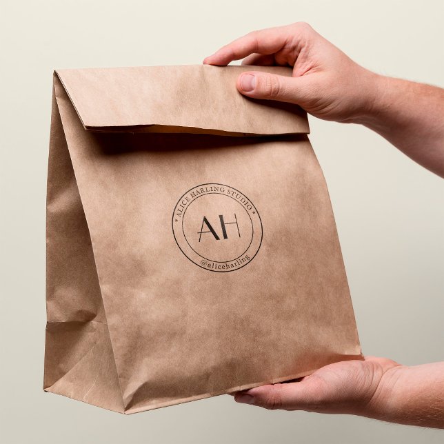  Custom Logo Business Branding Bags and Boxes Logo Rubber Stamp (Creator Uploaded)