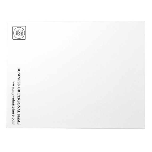 Custom Logo Business Branding Gift notepad (Front)