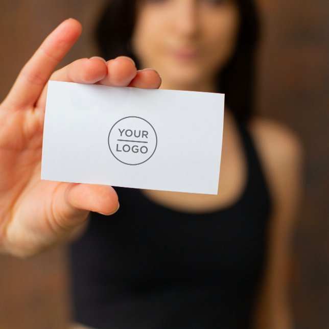 Custom logo business cards - any colour background (Creator Uploaded)