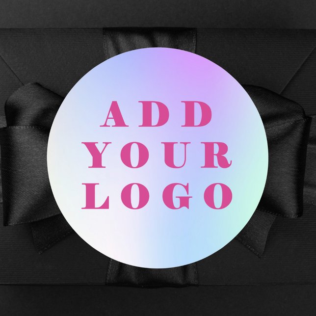 Custom logo business classic round sticker (Creator Uploaded)