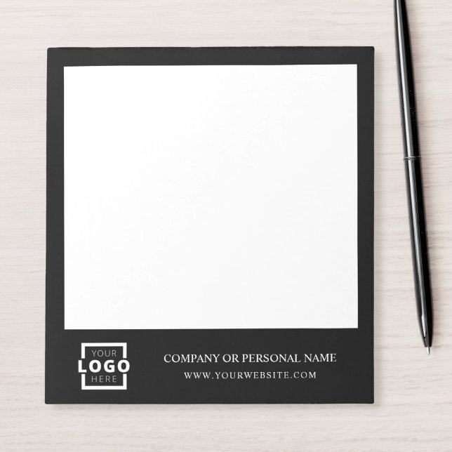 Custom Logo Business Company Branded Gift Black Notepad (Creator Uploaded)