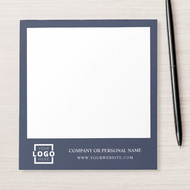 Custom Logo Business Company Branded Gift Blue Notepad (Creator Uploaded)