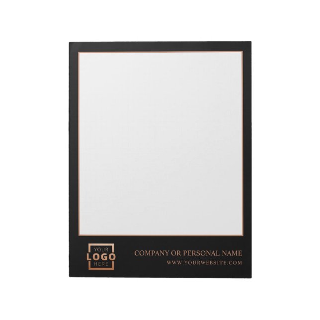 Custom Logo Business Company Branded Gift Copper Notepad (Rotated)