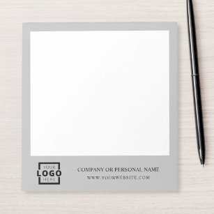 Custom Logo Business Company Branded Gift Grey Notepad