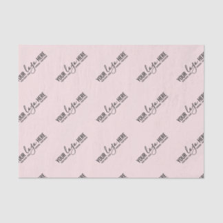 Custom Logo Business Company Packaging Blush Pink Tissue Paper
