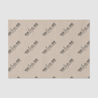 Custom Logo Business Company Packaging Light Beige Tissue Paper