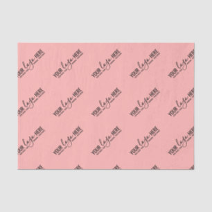 Custom Logo Business Company Packaging Light Red Tissue Paper