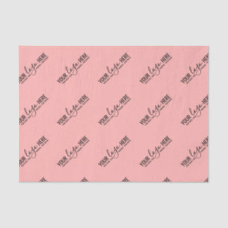 Custom Logo Business Company Packaging Light Red Tissue Paper