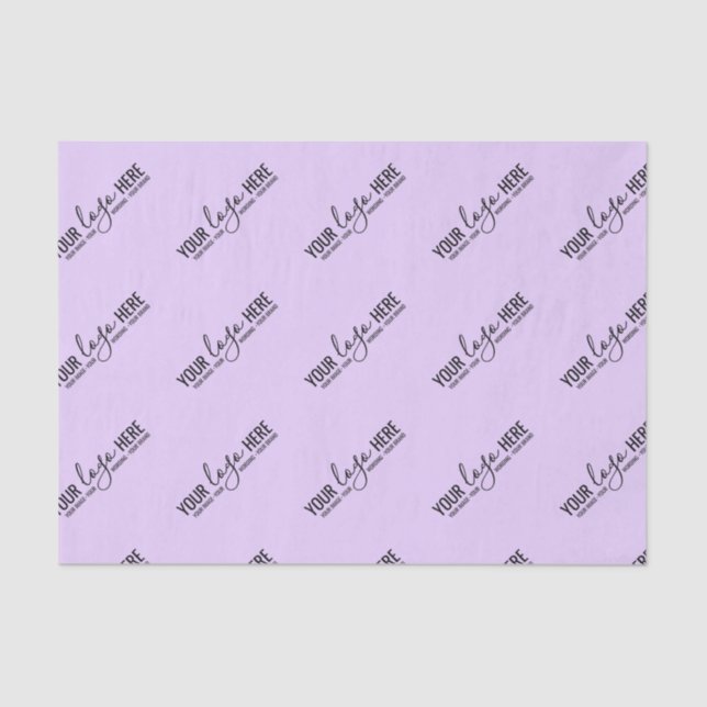 Custom Logo Business Company Packaging Purple Tissue Paper (Front)