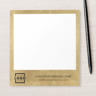 Custom Logo Business Company Promotional Gift Gold Notepad