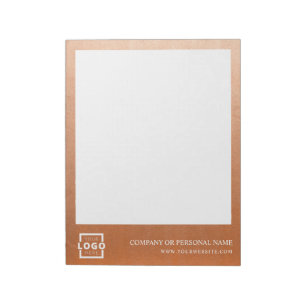 Custom Logo Business Company Promotional Rose Gold Notepad