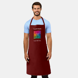 Custom Logo Business Company Trendy Template Apron