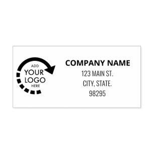 Custom Logo Business Corporate Return Address Self-inking Stamp