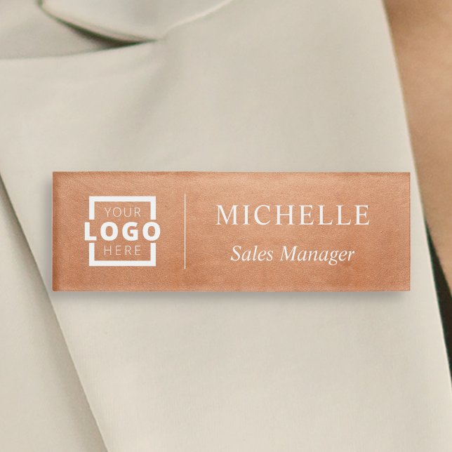 Custom Logo Business Employee Staff Name Tag (Creator Uploaded)
