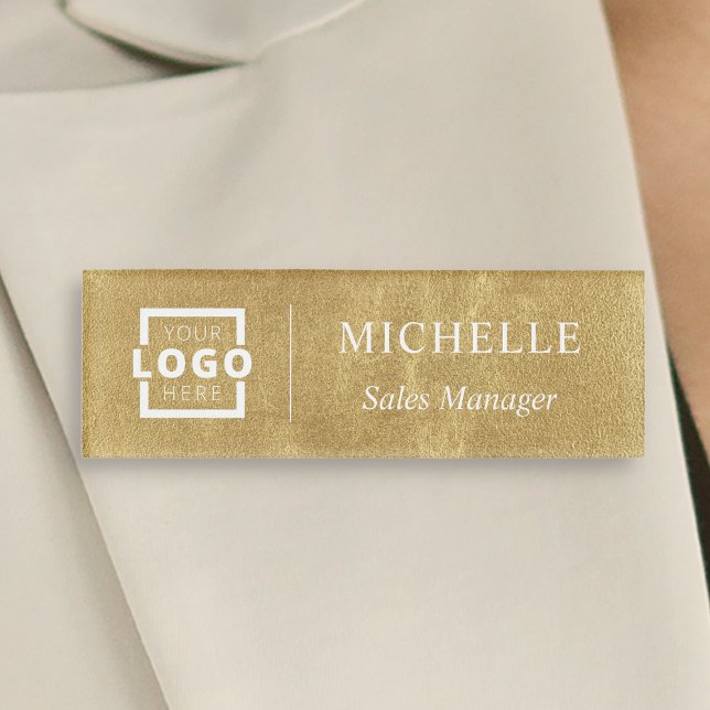 Custom Logo Business Employee Staff Name Tag (Creator Uploaded)