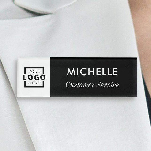 Custom Logo Business Employee Staff Name Tag (Creator Uploaded)