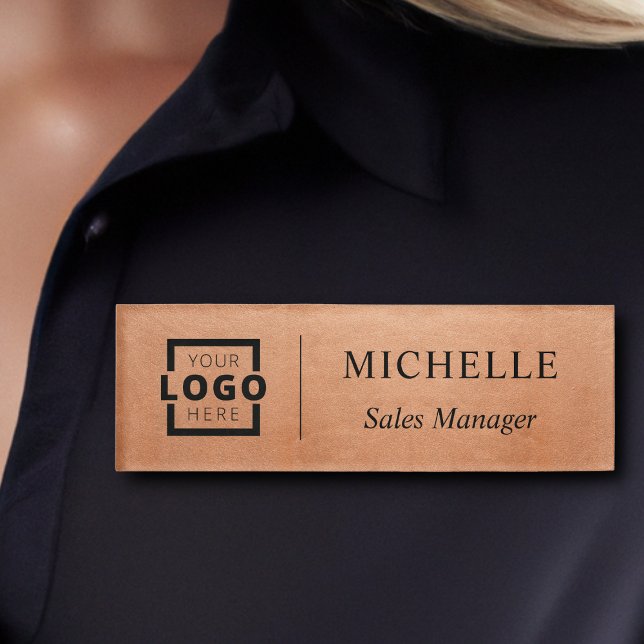 Custom Logo Business Employee Staff Name Tag (Creator Uploaded)
