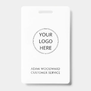 Custom Logo Business ID Staff Employee Badge
