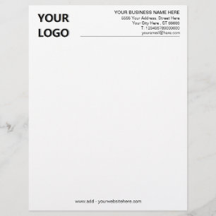 Custom Logo Business Info Your Company Letterhead