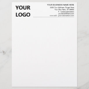 Custom Logo Business Information Office Letterhead