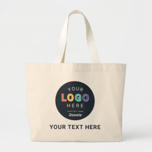 Custom Logo Business  Large Tote Bag