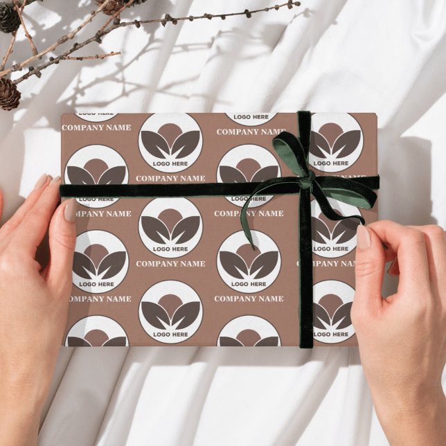 Custom Logo Business | Mocha Mousse Wrapping Paper (Custom Logo Business | Mocha Mousse Wrapping Paper)