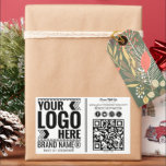 Custom Logo, Business or Brand Logo Personalized Rectangular Sticker<br><div class="desc">Customize Your Own Logo design template in a modern minimalist style which can be easily updated with your text logo or anything else. Makes a great promotional giveaway or corporate gift for customers, vendors, employees or other special people. A simple and professional design will impress your guests! If you need...</div>