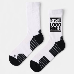 Custom Logo, Business or Brand Logo Personalized  Socks