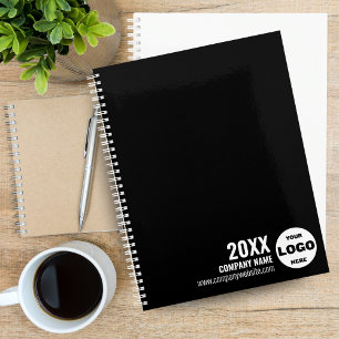 Custom Logo Business Planner 2026 – Black & White